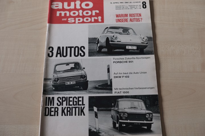 Deckblatt Auto Motor und Sport (08/1964)